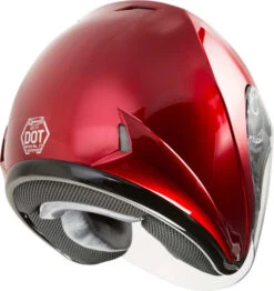 Gmax OF-17 Helmet Solids -Motorcycle Helmet Store gmax of 17 helmet solid candy red bottom 48619.1560420508