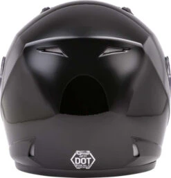 Gmax OF-17 Helmet Solids -Motorcycle Helmet Store gmax of 17 helmet solid gloss black back 58718.1560420536