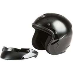 Gmax OF-2 Helmet Solids -Motorcycle Helmet Store gmax of 2 helmet solid gloss black visor 68644.1587946072