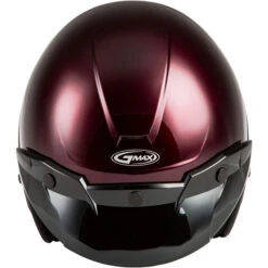 Gmax OF-2 Helmet Solids -Motorcycle Helmet Store gmax of 2 helmet solid gloss wine red top 67503.1587946276