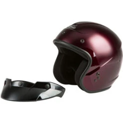 Gmax OF-2 Helmet Solids -Motorcycle Helmet Store gmax of 2 helmet solid gloss wine red visor 26329.1587946290