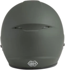 Gmax OF-2 Helmet Solids -Motorcycle Helmet Store gmax of 2 helmet solid matte green back 44821.1587946042