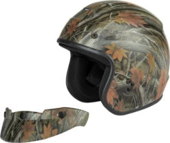 Gmax OF-2 Leaf Camo Helmet -Motorcycle Helmet Store gmax of 2 leaf camo helmet visor kit 67202.1650889685