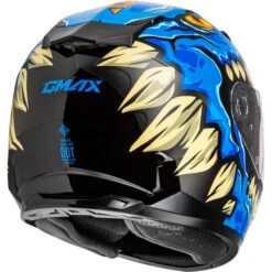 Gmax GM-49Y Drax Youth Snow Helmet -Motorcycle Helmet Store gmax youth gm 49y drax helmet blue back right 31705.1698712678