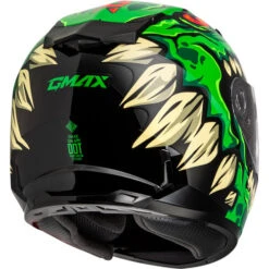 Gmax GM-49Y Drax Youth Snow Helmet -Motorcycle Helmet Store gmax youth gm 49y drax helmet green back right 98284.1698712686