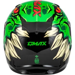 Gmax GM-49Y Drax Youth Snow Helmet -Motorcycle Helmet Store gmax youth gm 49y drax helmet green back 08662.1698712709