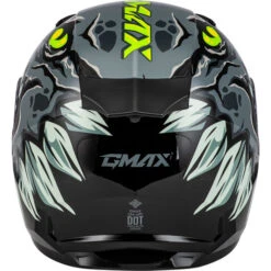 Gmax GM-49Y Drax Youth Snow Helmet -Motorcycle Helmet Store gmax youth gm 49y drax helmet grey back 55576.1698712715