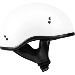 Highway 21 .357 Helmet Solid -Motorcycle Helmet Store highway 21 .357 helmet solid matte white right 65733.1646731310