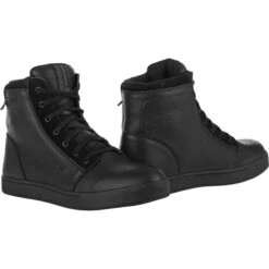 Highway 21 Axle Leather Waterproof Shoes -Motorcycle Helmet Store highway 21 axle leather shoes black 44752.1646172137