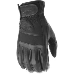 Highway 21 Jab Full Leather Gloves -Motorcycle Helmet Store highway 21 jab full leather gloves black 59009.1646177756