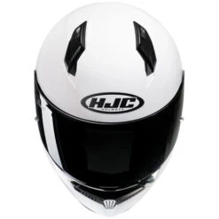 HJC C10 Helmet -Motorcycle Helmet Store hjc c10 helmet solid gloss white front 28674.1670192639