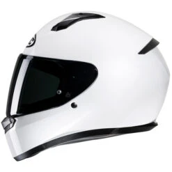 HJC C10 Helmet -Motorcycle Helmet Store hjc c10 helmet solid gloss white left 12920.1670192632