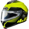 HJC C91 Prod Snow Helmet - Electric Shield -Motorcycle Helmet Store hjc c91 prod helmet electric shield mc 3h black hi viz yellow 61506.1666495745