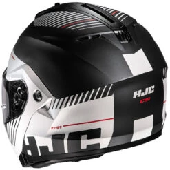 HJC C91 Prod Helmet -Motorcycle Helmet Store hjc c91 prod helmet mc 5sf black white back left 92629.1634985414