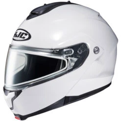 HJC C91 Snow Helmet Solids - Dual Shield -Motorcycle Helmet Store hjc c91 snow helmet dual shield solid pearl white 26633.1666348841