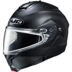 HJC C91 Snow Helmet Solids - Dual Shield -Motorcycle Helmet Store hjc c91 snow helmet dual shield solid semi flat black 17509.1666348858