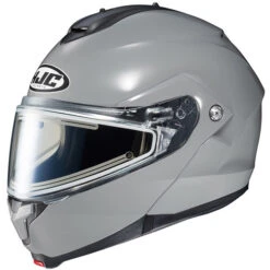 HJC C91 Snow Helmet Solids - Electric Shield -Motorcycle Helmet Store hjc c91 snow helmet electric shield solid nardo grey 18259.1666237392