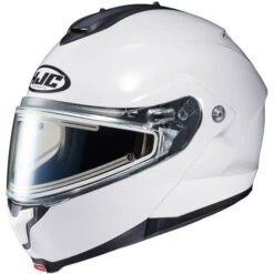 HJC C91 Snow Helmet Solids - Electric Shield -Motorcycle Helmet Store hjc c91 snow helmet electric shield solid white 69295.1666237341
