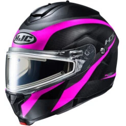 HJC C91 Taly Snow Helmet - Electric Shield -Motorcycle Helmet Store hjc c91 taly snow helmet electric shield mc 8sf black pink 15648.1666249759
