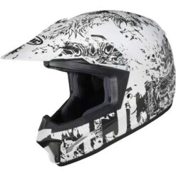 HJC CL-XY 2 Creeper Youth Helmet -Motorcycle Helmet Store hjc cl xy2 creeper helmet mc 10sf white grey 51476.1602658835