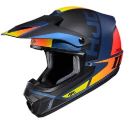 HJC CS-MX II Creed Helmet -Motorcycle Helmet Store hjc cs mx2 creed helmet mc 27sf black orange blue 55392.1635060467