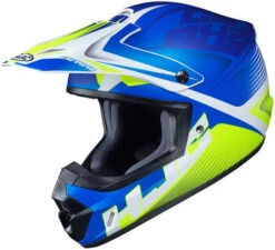 HJC CS-MX 2 Ellusion Helmet -Motorcycle Helmet Store hjc cs mx2 ellusion helmet mc 2sf blue hi viz yellow 93375.1635005071