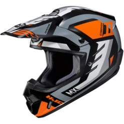 HJC CS-MX II Phyton Helmet -Motorcycle Helmet Store hjc cs mx2 phyton helmet mc7 grey orange white left 52223.1635062589