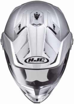 HJC DS-X1 Helmet Solids -Motorcycle Helmet Store hjc ds x1 solid helmet silver front 69771.1534477005