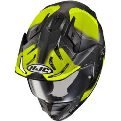HJC DS-X1 Synergy Helmet -Motorcycle Helmet Store hjc ds x1 synergy helmet mc 3hsf hi viz yellow top 03979.1635055924
