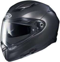 HJC F70 Helmet Solid -Motorcycle Helmet Store hjc f70 helmet solid semi flat titanium 55963.1577961822