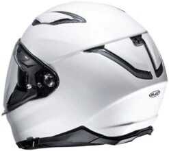 HJC F70 Helmet Solid -Motorcycle Helmet Store hjc f70 helmet solid white back 15354.1577961850