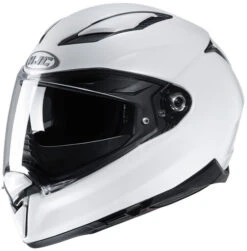 HJC F70 Helmet Solid -Motorcycle Helmet Store hjc f70 helmet solid white left 06279.1577961842