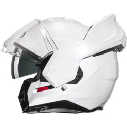 HJC I100 Helmet Solids -Motorcycle Helmet Store hjc i100 helmet solid pearl white shield up 69059.1645078334