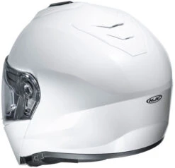 HJC I90 Helmet Solid -Motorcycle Helmet Store hjc i90 helmet solid white back 15190.1577970797