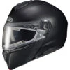 HJC I90 Snow Helmet Solids - Electric Shield -Motorcycle Helmet Store hjc i90 snow helmet electric shield matte black 97832.1604992471