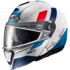 HJC I90 Syrex Snow Helmet - Dual Shield -Motorcycle Helmet Store hjc i90 syrex snow helmet dual shield mc 21sf white blue red 43688.1666342247