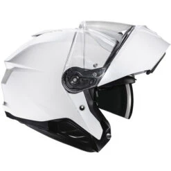 HJC I91 Helmet -Motorcycle Helmet Store hjc i91 helmet pearl white.right shield up 01239.1697685809