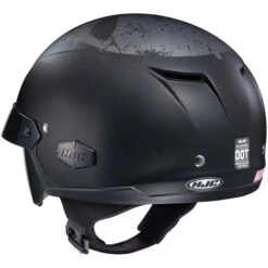 HJC IS-Cruiser Punisher Helmet -Motorcycle Helmet Store hjc is cruiser punisher helmet mc 5sf black grey back 84113.1568852830