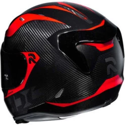 HJC RPHA 11 Pro Carbon Bleer Helmet -Motorcycle Helmet Store hjc rpha 11 pro carbon bleer helmet mc 1 black red back 65524.1602574852