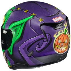 HJC RPHA 11 Pro Green Goblin Helmet -Motorcycle Helmet Store hjc rpha 11 pro green goblin helmet mc 48sf back 51879.1659178954