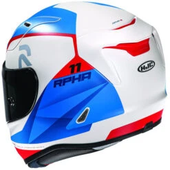 HJC RPHA 11 Pro Texen Helmet -Motorcycle Helmet Store hjc rpha 11 pro texen helmet mc21sf blue white red back left 97572.1634918282