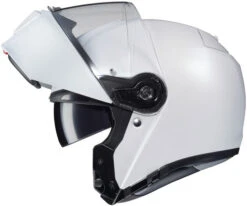 HJC RPHA 90s Helmet Solid -Motorcycle Helmet Store hjc rpha 90s helmet solid semi flat pearl white chin bar up 49368.1580430945