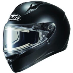 HJC C10 Snow Helmet - Electric Shield -Motorcycle Helmet Store hjc snow c10 electric shield helmet semi flat black 61599.1699395787