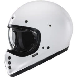 HJC V60 Helmet Solid -Motorcycle Helmet Store hjc v60 helmet solid white front left 40227.1665664835