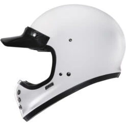 HJC V60 Helmet Solid -Motorcycle Helmet Store hjc v60 helmet solid white left 16242.1665664850