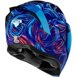ICON Airflite Betta Helmet -Motorcycle Helmet Store icon airflite betta helmet blue back 52839.1659697985