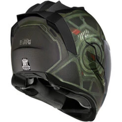 ICON Airflite Blockchain Helmet -Motorcycle Helmet Store icon airflite blockchain helmet green back 40113.1584226412