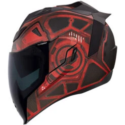 ICON Airflite Blockchain Helmet -Motorcycle Helmet Store icon airflite blockchain helmet red left 58145.1673759727