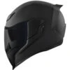 ICON Airflite Dark Helmet -Motorcycle Helmet Store icon airflite dark helmet black rubatone 81680.1699533135