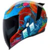ICON Airflite Inky Helmet -Motorcycle Helmet Store icon airflite inky helmet blue left 20799.1554167889